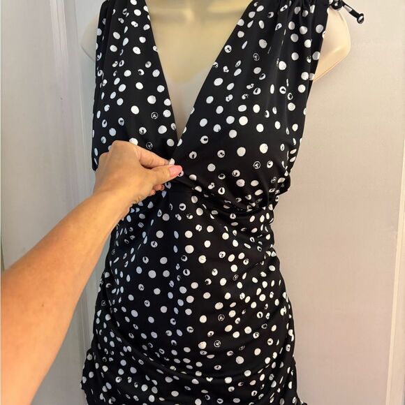 New Kim Gravel Swimsuits For All Polka Dot Swim Dress Sz 16 - Picture 6 of 8